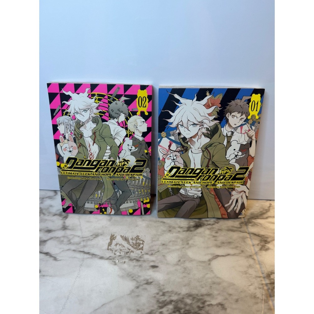 Danganronpa 2 Ultimate Luck and Hope and Despair Manga Vol 1-2 Dark Horse Comics